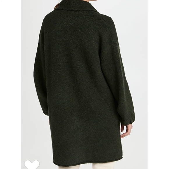 Madewell Glenridge Shawl Collar Sweater Coat Size XS Heather Pine - Picture 3 of 9